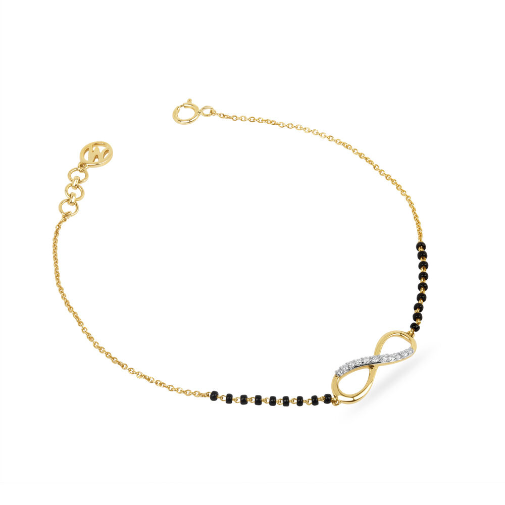 Buy 18KT Yellow Gold Diamonds Are Forever Mangalsutra Bracelet at