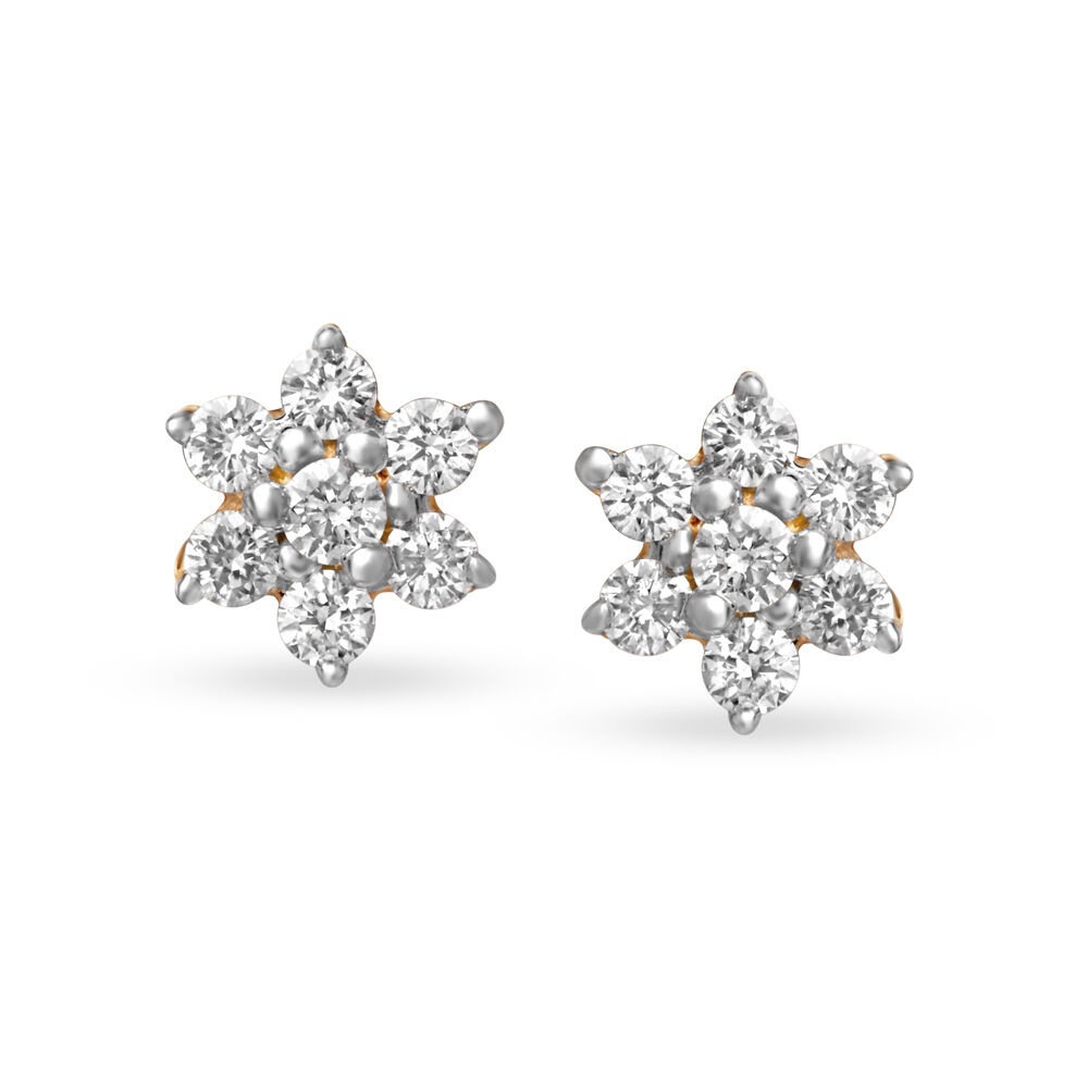 Buy Classic Seven Stone Diamond Stud Earrings at Best Price