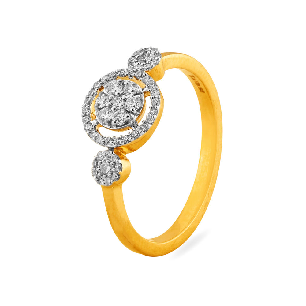 Gold 2025 cluster ring