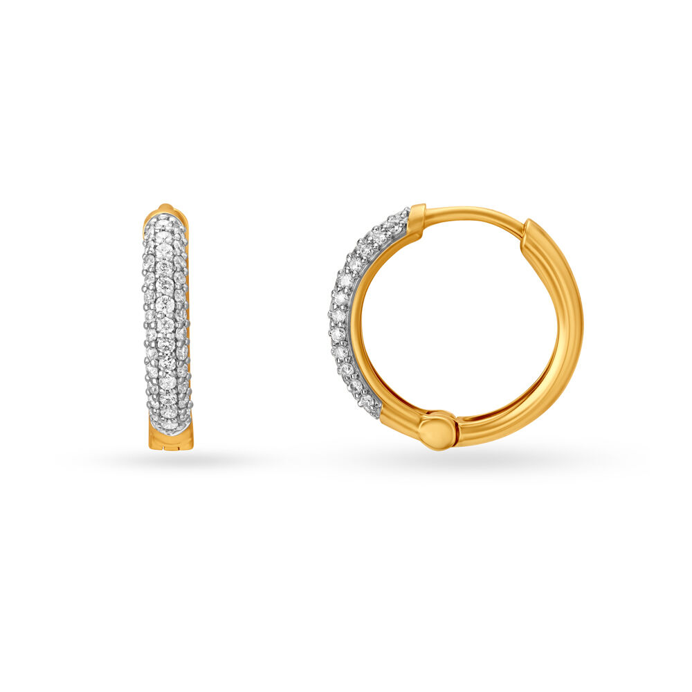 Tanishq earrings shop hoops
