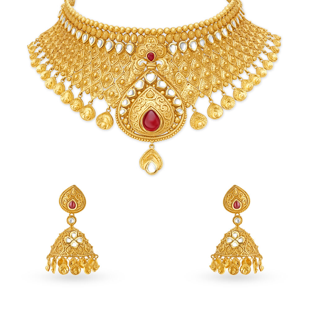 Kundan top set tanishq