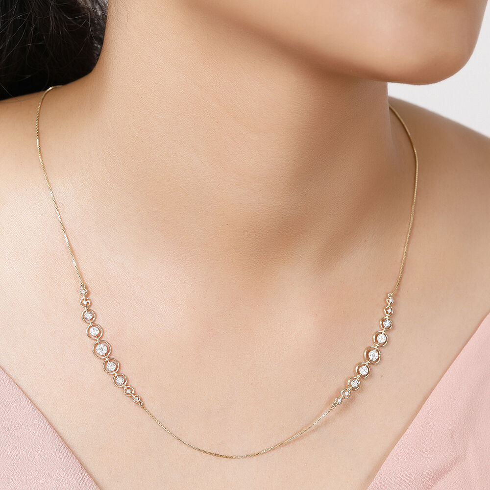 Small diamond cheap necklace price