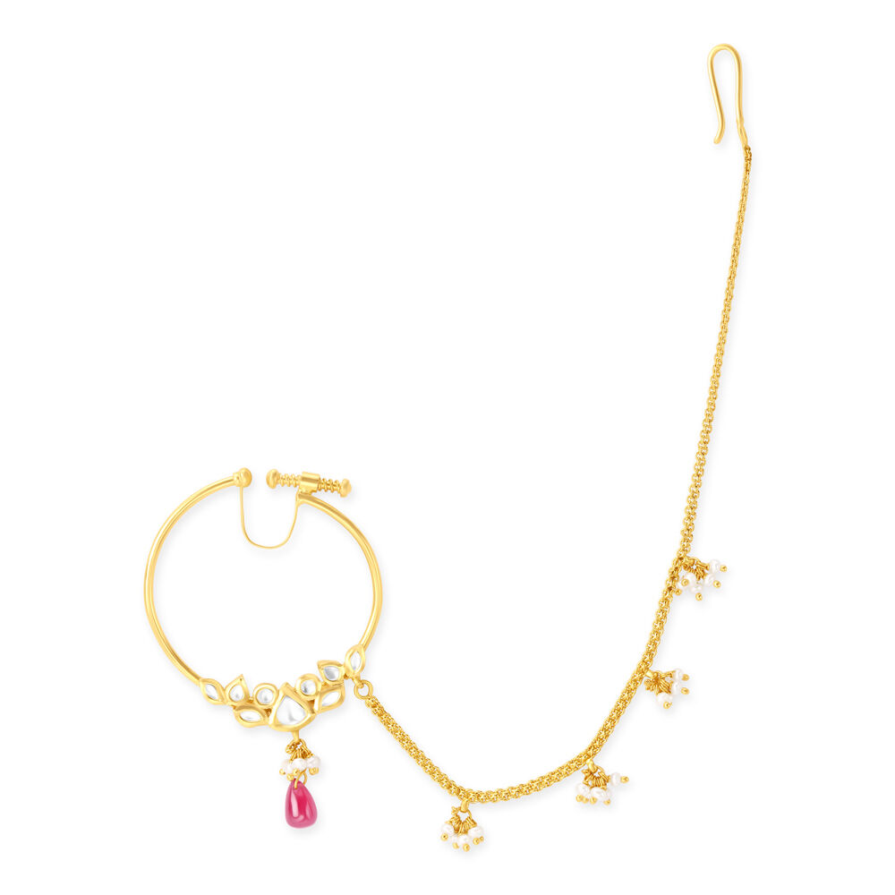 Gold nath with deals price