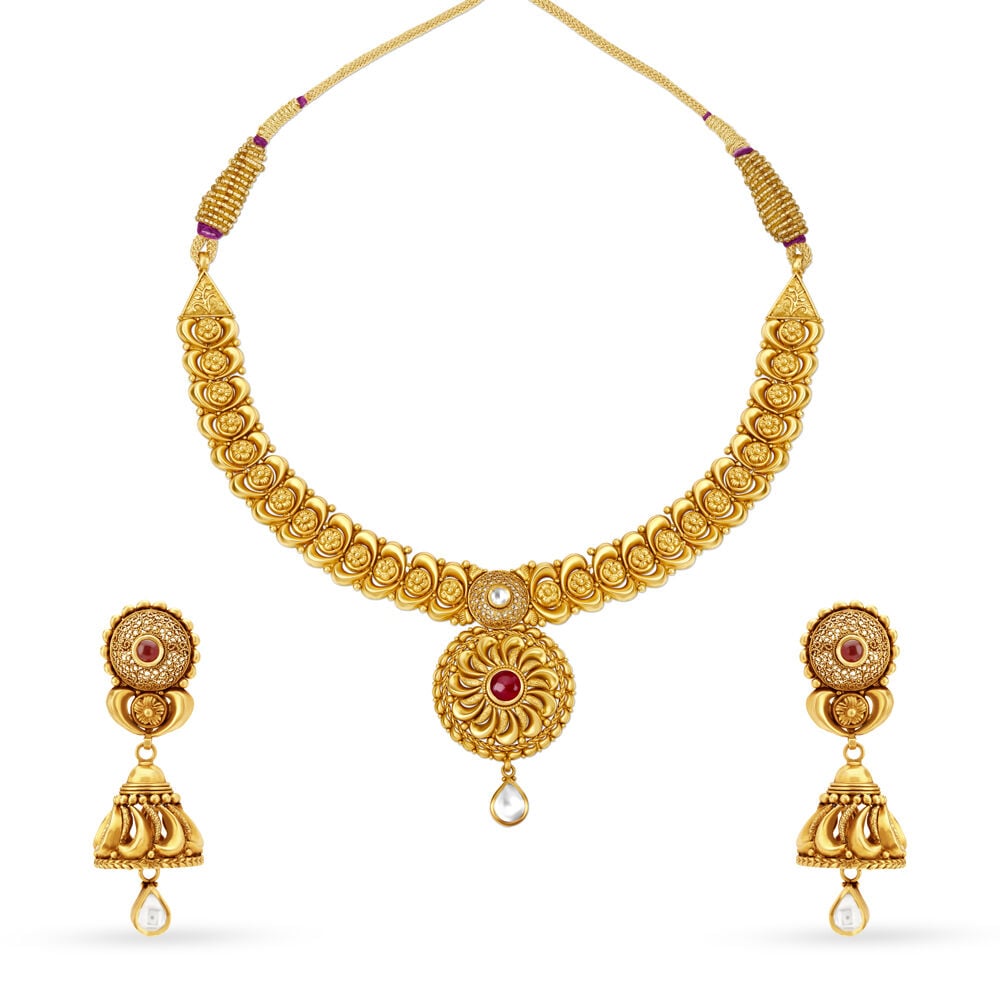 Antique necklace set hotsell