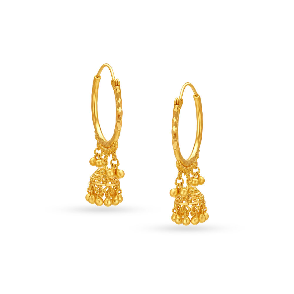 Tanishq gold earrings store designs with price