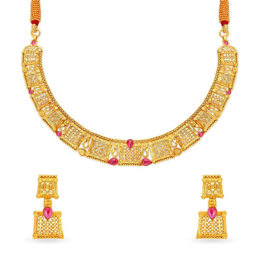 Tanishq hotsell gold neckwear