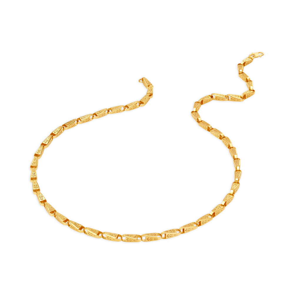 Buy Geometric Men s Gold Chain at Best Price Tanishq UAE