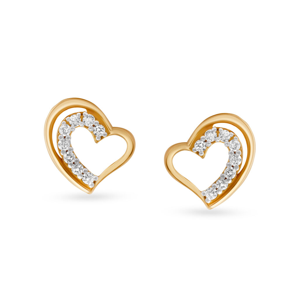 Love shape earrings new arrivals