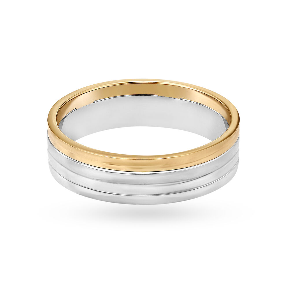 Platinum with best sale gold ring