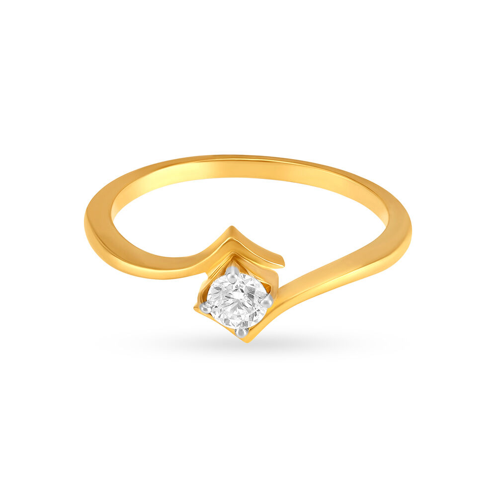 Single stone shop finger ring