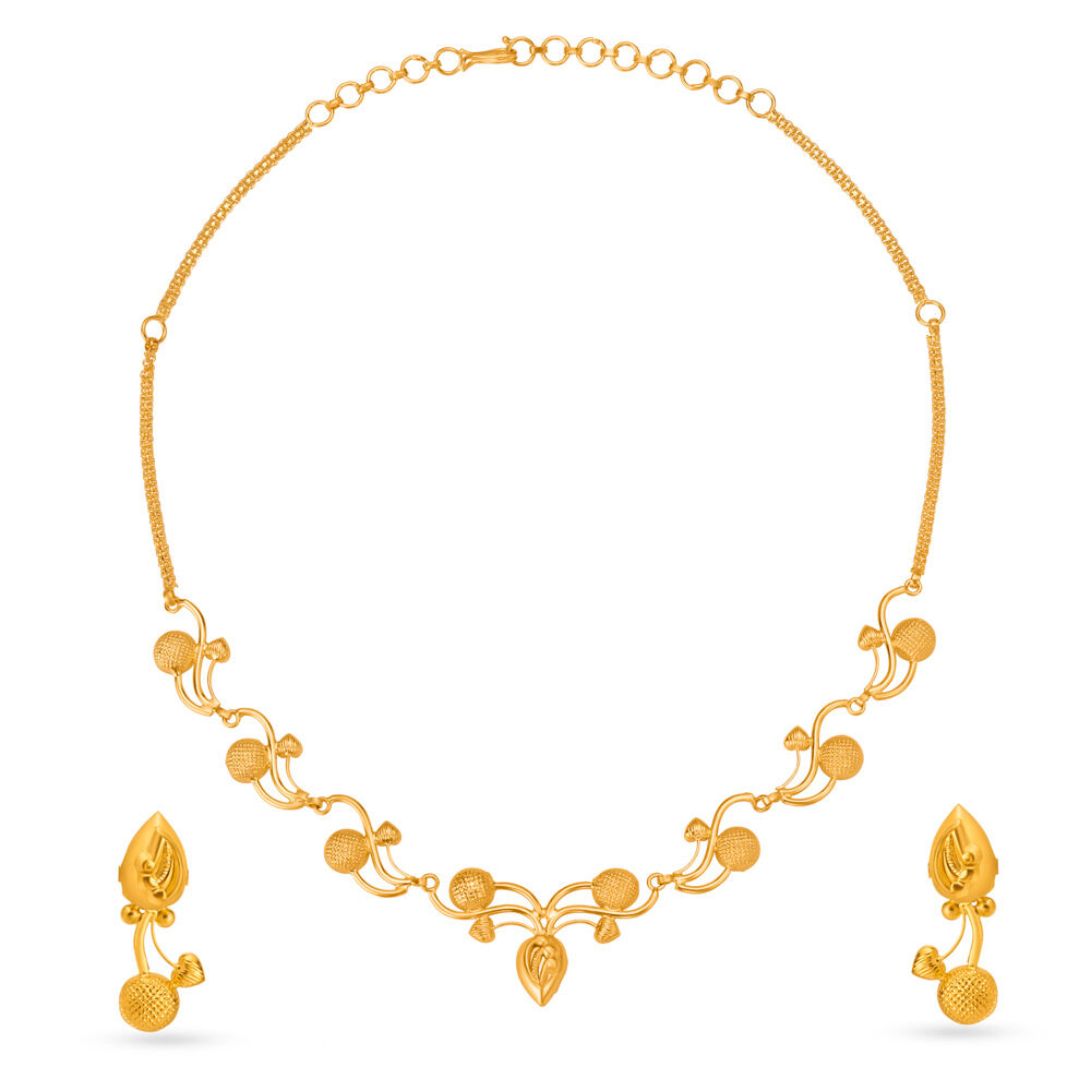 Gold necklace online set tanishq