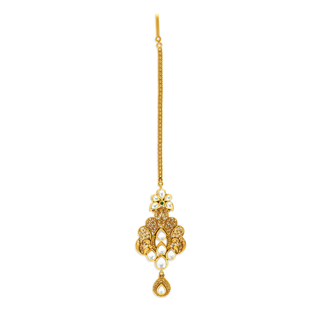 Buy Pristine Gold Maang Tikka at Best Price Tanishq UAE