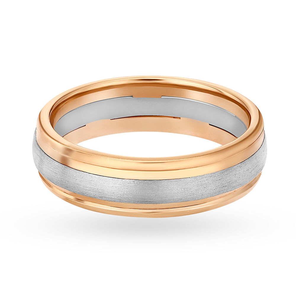 Buy Timeless Platinum and Rose Gold Ring for Men at Best Price