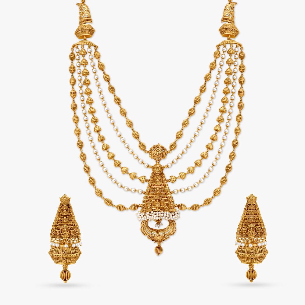 Gold necklace store set tanishq