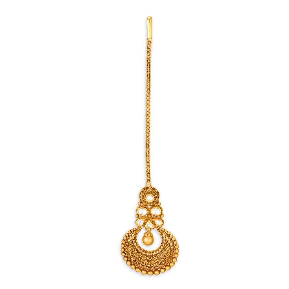 Buy Ornate Gold Maang Tikka Perfect for Any Bride at Best Price