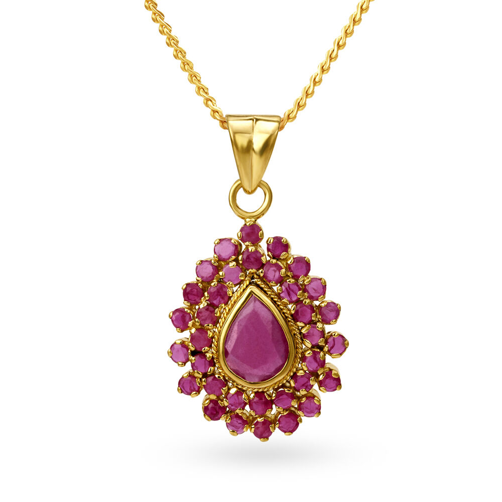 Ruby online pendant necklace