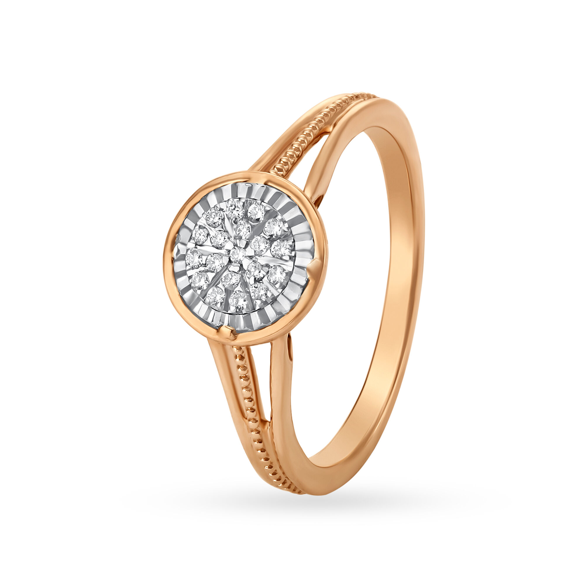 Buy Mia by Tanishq 18KT Rose Gold Diamond Finger Ring at Best