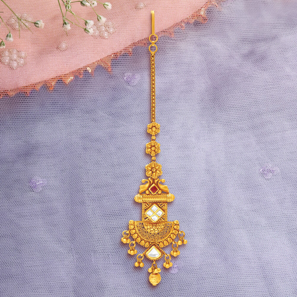Maang tikka cheap gold tanishq