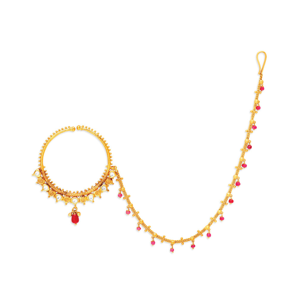 Buy Elegant Gold Nath for the Contemporary Bride at Best Price