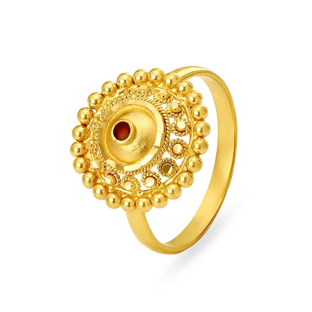 Gold ring for women tanishq store