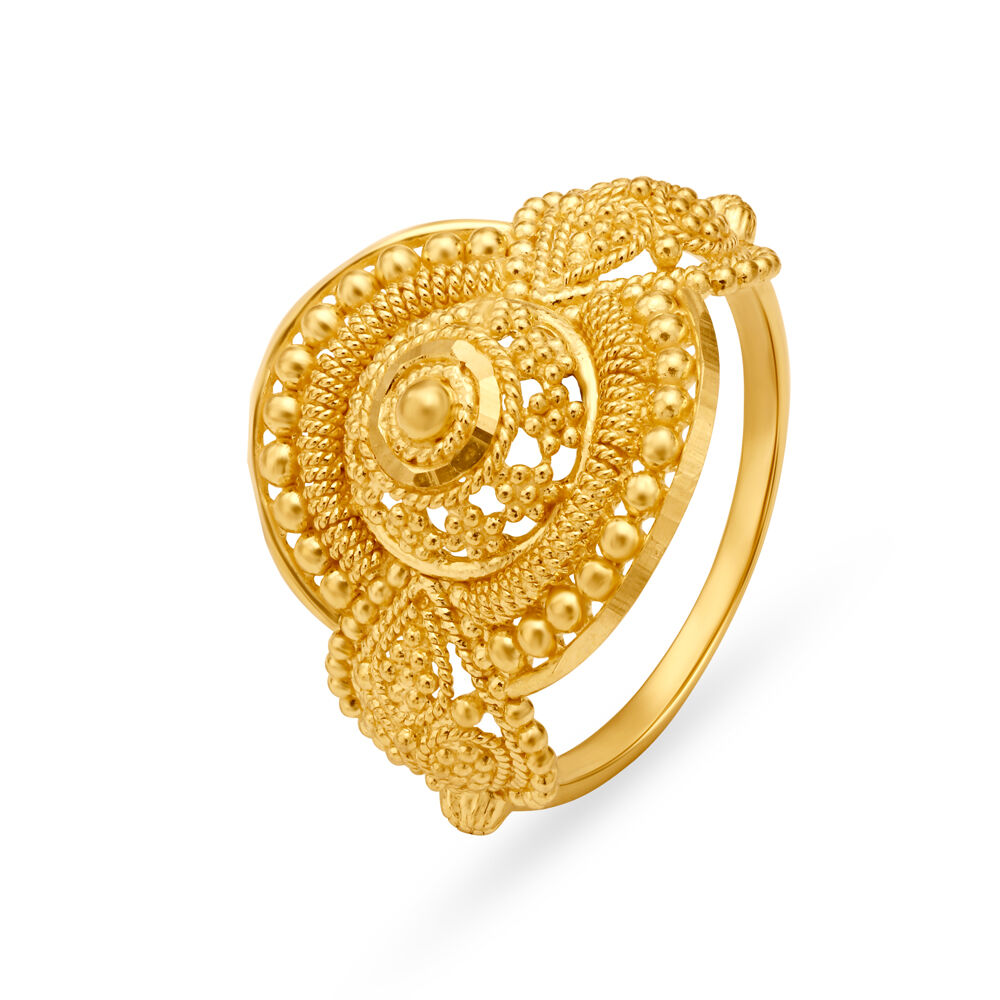 Bengali gold sales ring design
