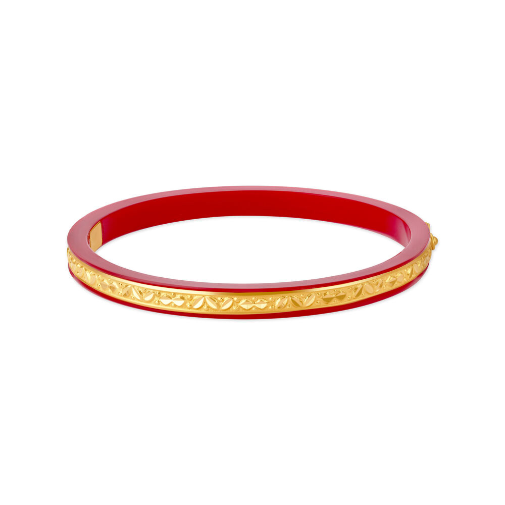 Buy Slender Gold Pola Bangle Set for the Bengali Bride at Best