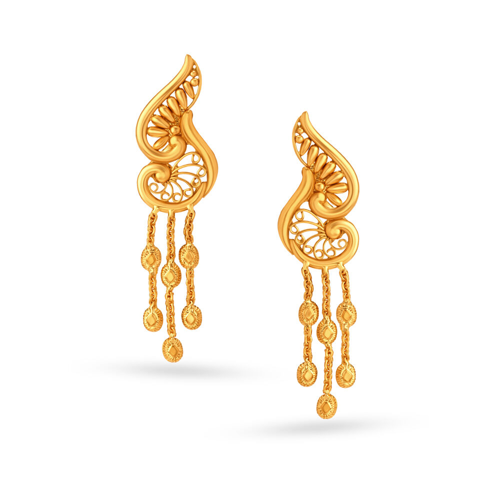 Tanishq gold earrings designs deals with price