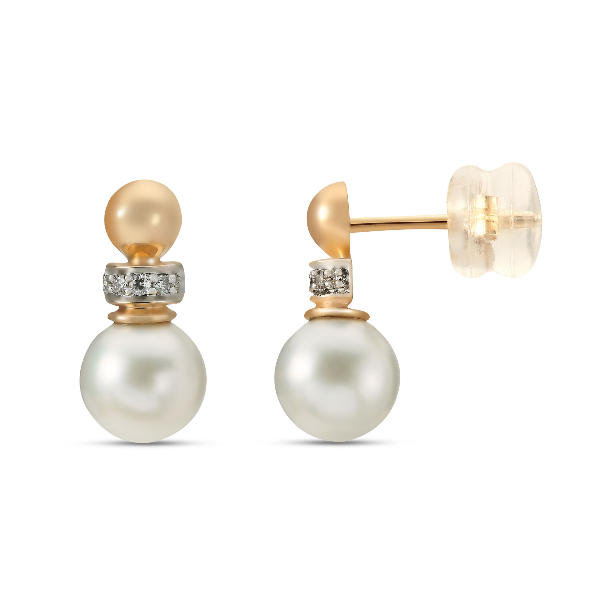 Pearl earrings 2025 gold tanishq
