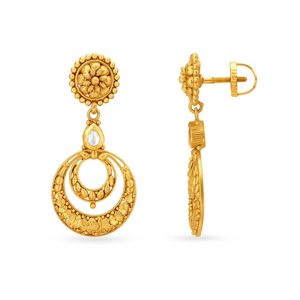 Gold earrings deals designs with price
