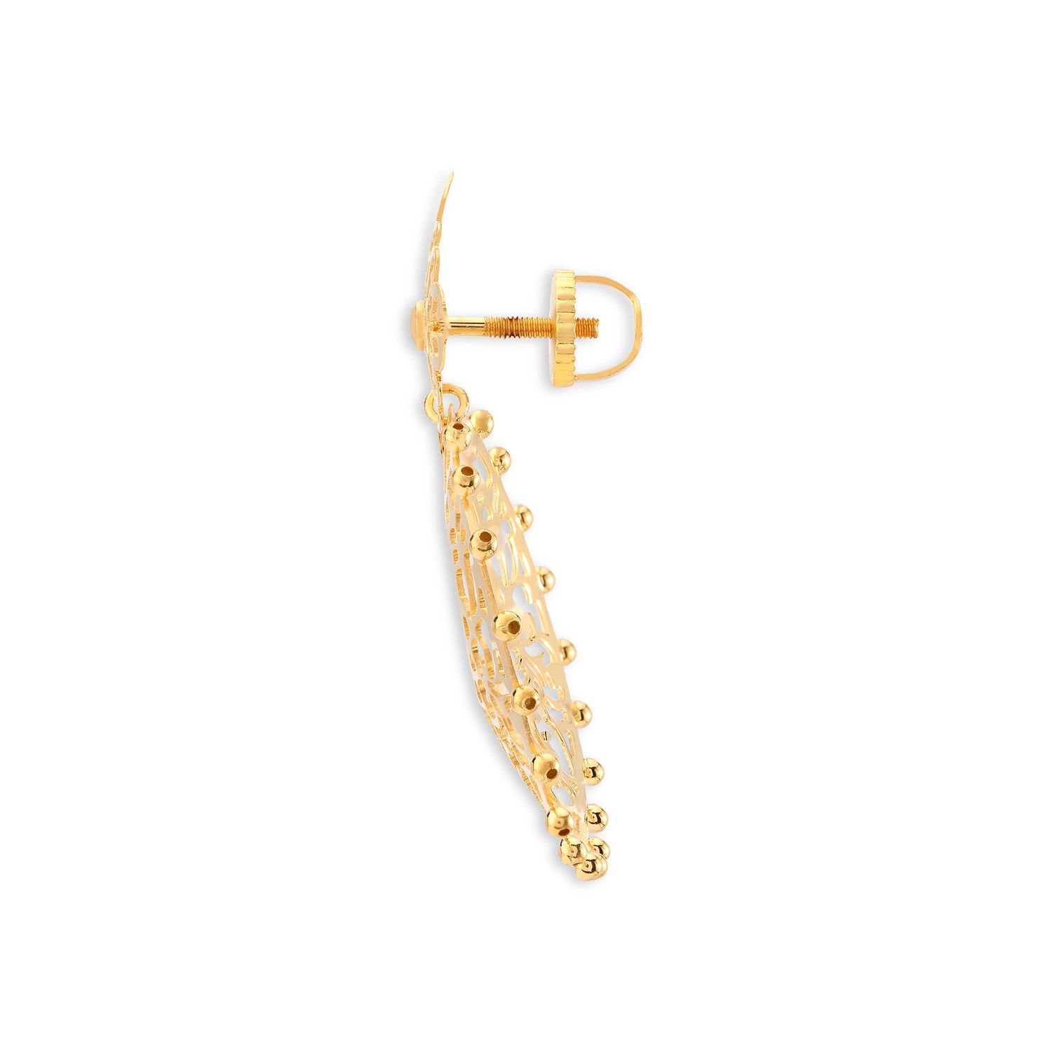 Gold shop leverback earrings