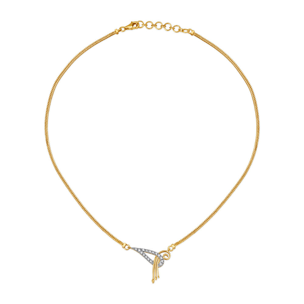 Gold and hotsell diamond necklace