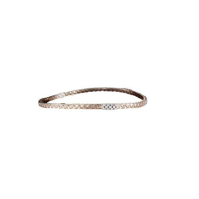 Diamond encrusted Dancing Bangles finished in 18kt Rose Gold 
