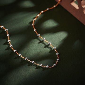 Alluring Beaded Rose Gold Chain