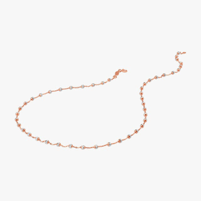 Alluring Beaded Rose Gold Chain