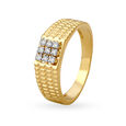 Dashing Diamond Finger Ring for Men 