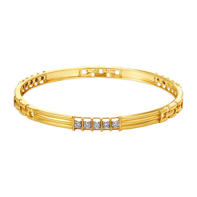Simple Elegant Diamond Bangle 