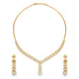 Striking Diamond Necklace Set 