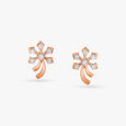 Delicate Flowers Diamond Stud Earrings 3