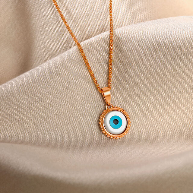 Dainty Evil Eye Pendant 