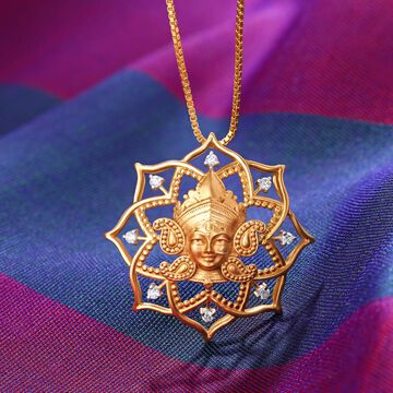 Beautiful Goddess Durga Pendant