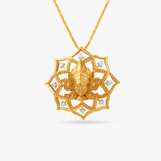 Beautiful Goddess Durga Pendant 2