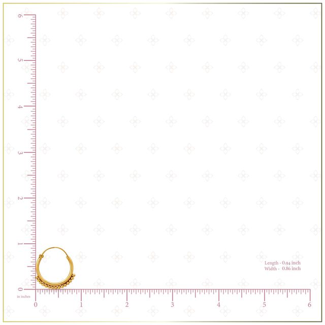 Charming Gold Hoop Bali Earrings 4