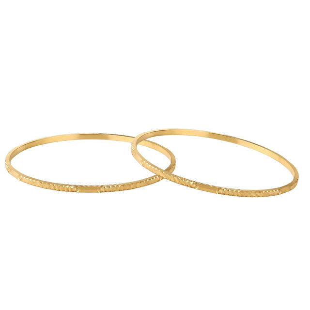 Sleek Glossy Gold Bangle