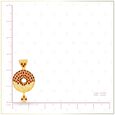 Dazzling 22 Karat Yellow Gold Ring Pendant 3