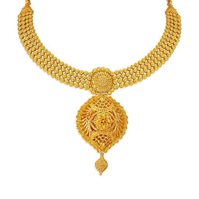 Golden Grandeur Gold Necklace Set