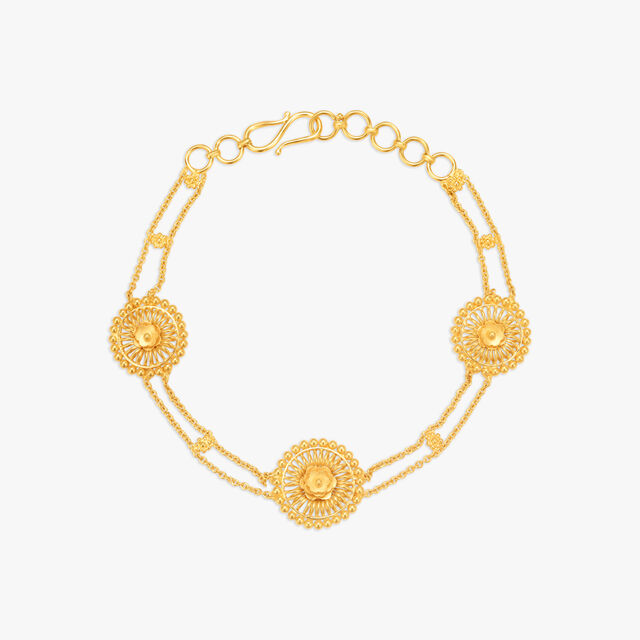 Opulent Floral Bracelet 