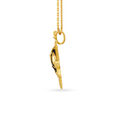Magnificent Lord Jagannath Gold Pendant with Leaf Motifs 2
