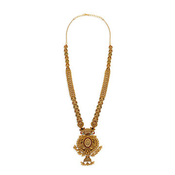 Brilliant 22 Karat Yellow Gold Filigree Haaram