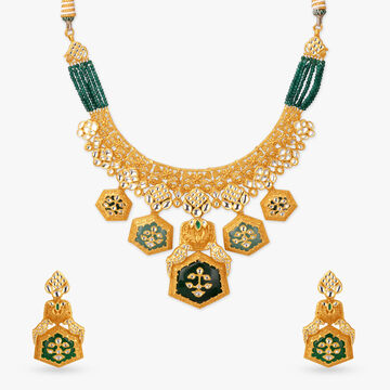 Hexagonal Harmony Necklace Set
