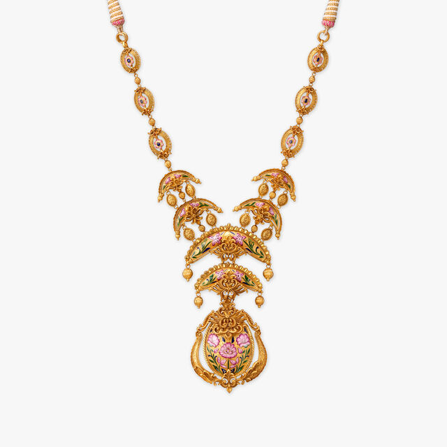 Hand-painted Enamel Jharokha Necklace Set 2